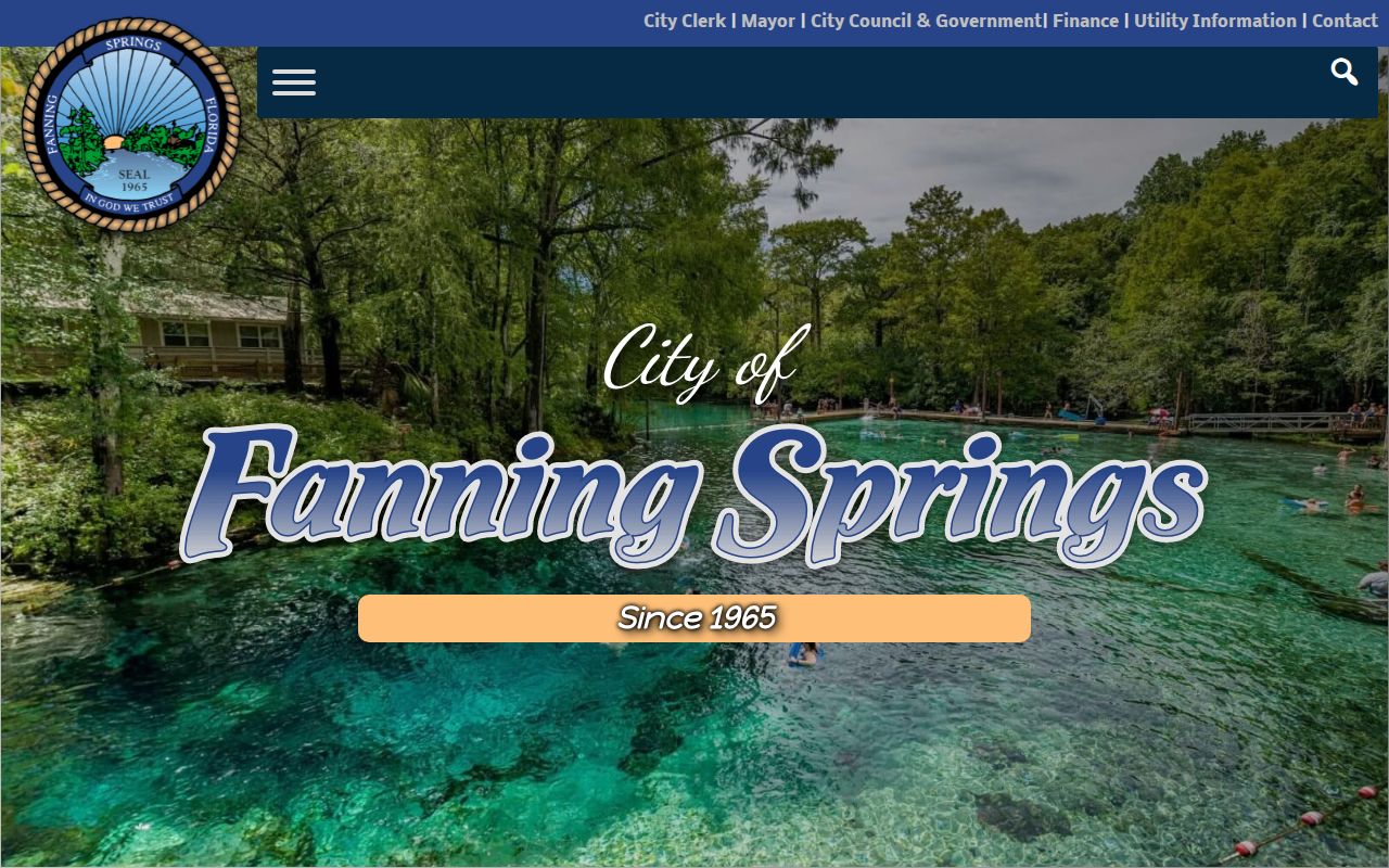 City of Fanning Springs municipal page for arrest record routing